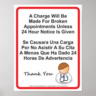 Unterzeichner für ärztliche Tätigkeit Poster