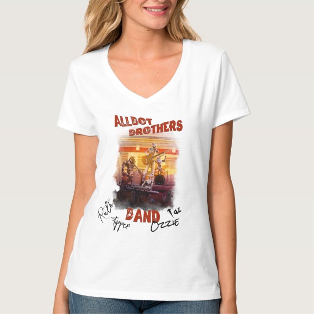 Unterzeichnet Allbot Brothers Band T - Shirt (Vorderseite)