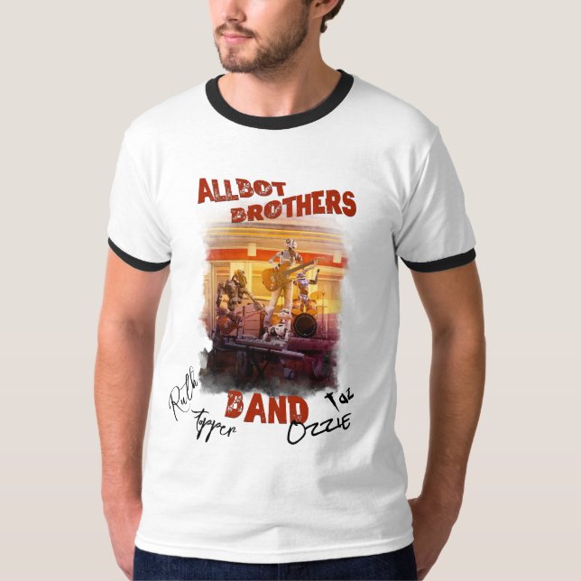 Unterzeichnet Allbot Brothers Band T - Shirt (Vorderseite)