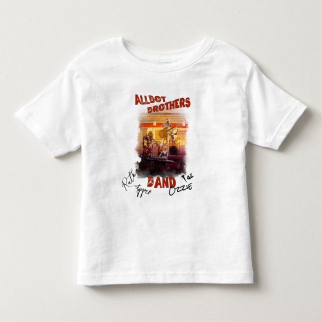 Unterzeichnet Allbot Brothers Band T - Shirt (Vorderseite)
