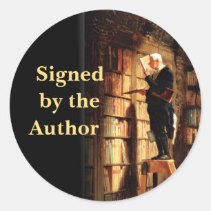 Unterzeichnet durch den Author Stickers Man in Lib