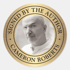 Unterzeichnet durch den Autor benutzerdefinierte F Runder Aufkleber