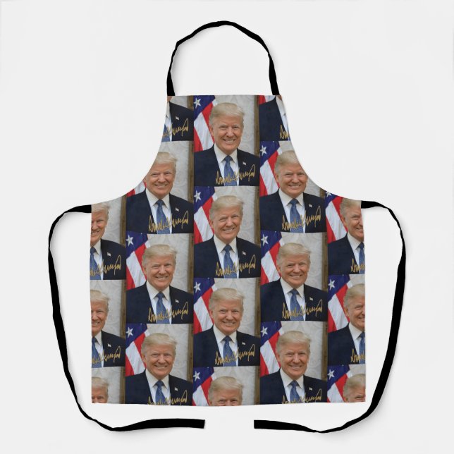 UNTERZEICHNET VON PRÄSIDENT TRUMP SCHÜRZE (Vorderseite)