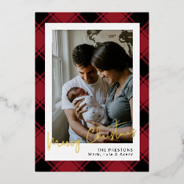 Unterzeichnet von Santa Christmas Foil Holiday Car Folien Feiertagskarte