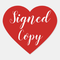 Unterzeichnete Kopie Romance Autor Red