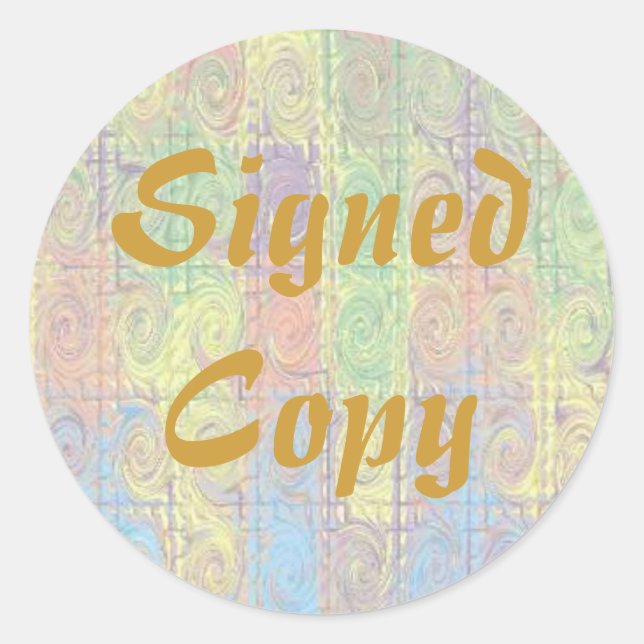 Unterzeichnete Kopie - Rundkleber (#44) Runder Aufkleber (Vorderseite)