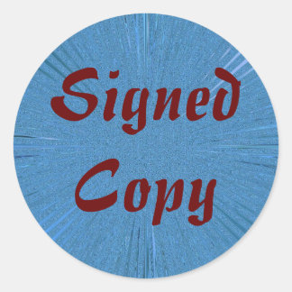 Unterzeichnete Kopie - Rundkleber (#7) Runder Aufkleber