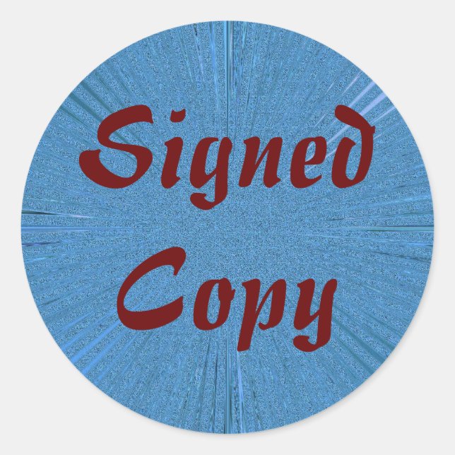 Unterzeichnete Kopie - Rundkleber (#7) Runder Aufkleber (Vorderseite)