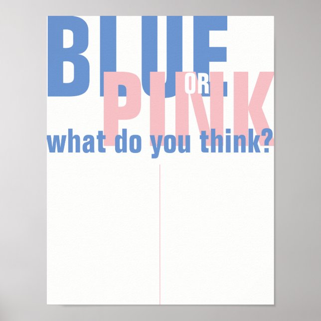 UNTERZEICHNUNG DER GESCHLECHTERREVEAL POSTER (Vorne)