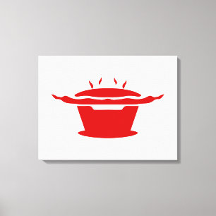 Unterzeichnung der koreanischen GRILLEN (고 기 이) Leinwanddruck