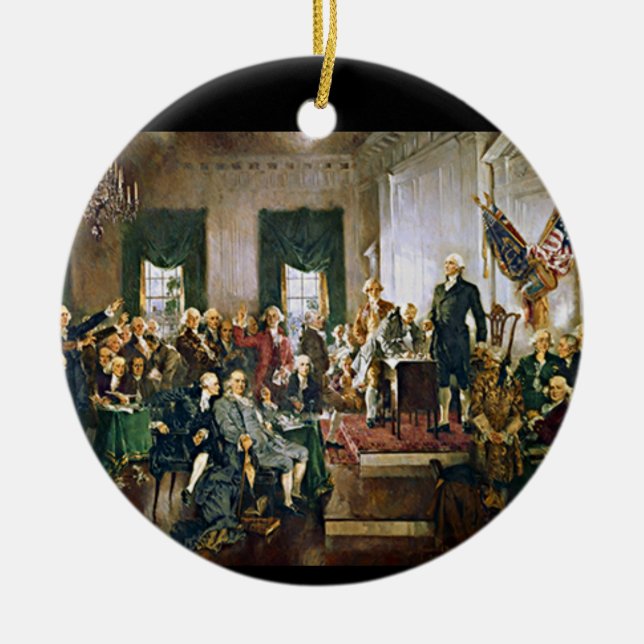 Unterzeichnung der Verfassung Keramikornament (Vorne)