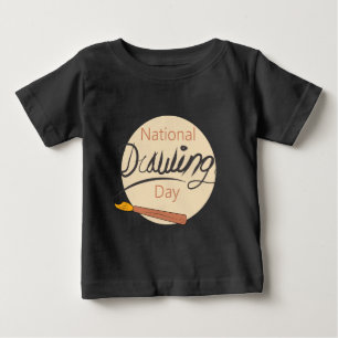 Unterzeichnung des nationalen Zeichn-Tages Baby T-shirt