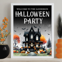 Unterzeichnung des Spuk-House-Halloween-Party
