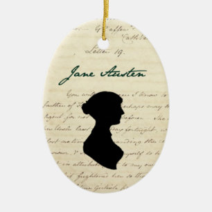 Unterzeichnung Janes Austen u. Keramikornament