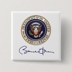 Unterzeichnung Präsidenten-Barack Obama Button