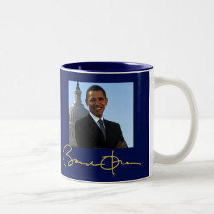 Unterzeichnung Präsidenten Barack Obama Zweifarbige Tasse
