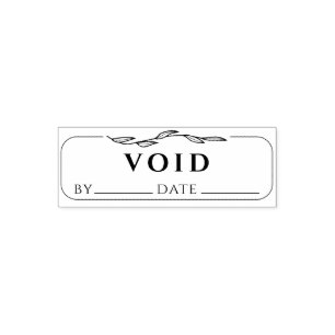Unterzeichnung und Datum der VOID-Buchführung Permastempel
