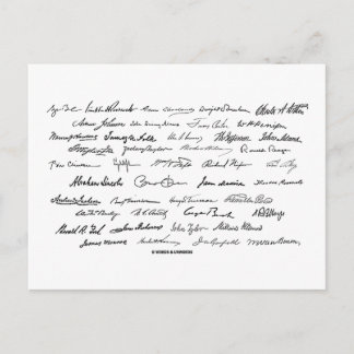 Unterzeichnungen des Präsidenten (Präsidenten der Postkarte