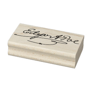 Unterzeichnungs-Gummikunst-Briefmarke Edgar Allen Gummistempel