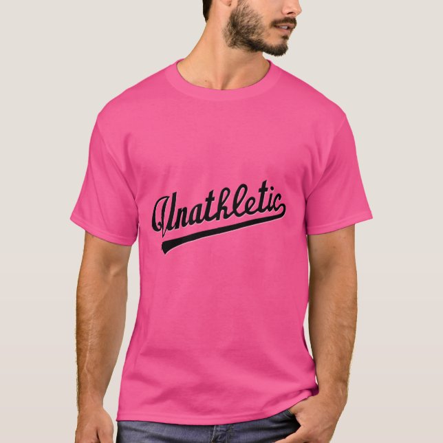 unthletisch - schwarz T-Shirt (Vorderseite)