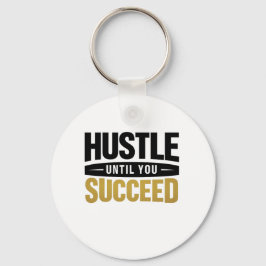 Until You Succeed – Minimal Gold Motivation Design Schlüsselanhänger
