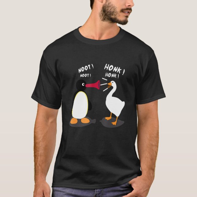 Untitel Funny Goose Game Meme HONK NOOT T-Shirt (Vorderseite)