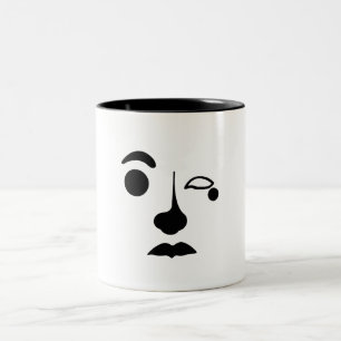 Untitelte Abstrakte Gesichtserkennung Tasse