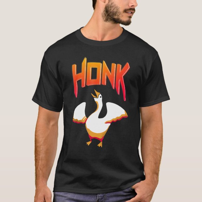 Untitelter Goose Game Meme Honk T-Shirt (Vorderseite)