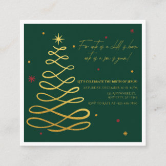 Unto Us A Child Is Born | Christmas Enclosure Card Begleitkarte