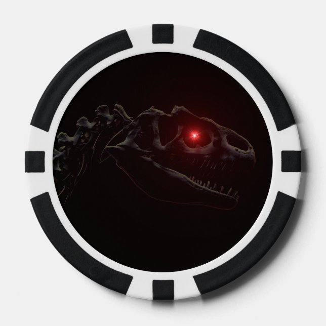Untot Dinosaurier Pokerchips (Vorderseite)