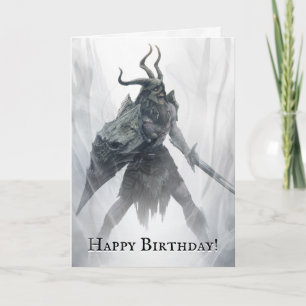 Untot Draugr Warrior Birthday Karte