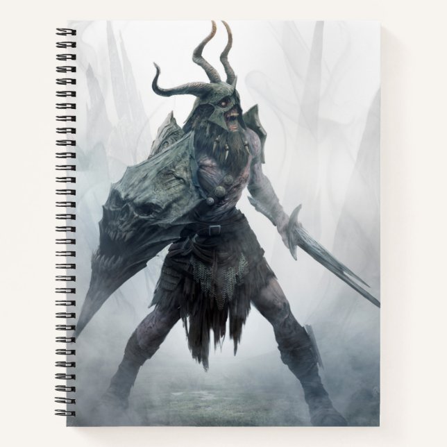 Untot Draugr Warrior Notizbuch (Vorderseite)