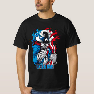 Untot Uncle Sam - Eine Patriotische Halloween-Dreh T-Shirt