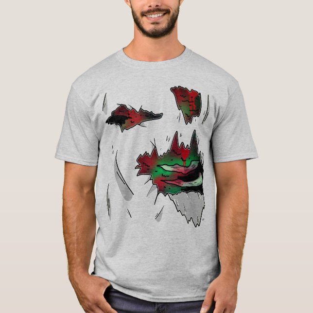 Untote Darstellung T-Shirt (Vorderseite)