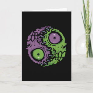 Untote Harmonie: Zombie Yin Yang-Symbol Karte