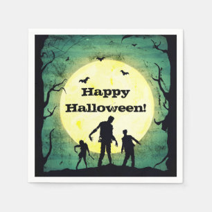 Untote Zombies Zombie Halloween-Party Serviette