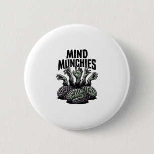 Untoter Hirnschmaus Vintage Zombie Hände Horror Sh Button