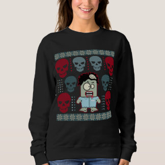 Untoter Zombie und Schädel-hässliche Sweatshirt