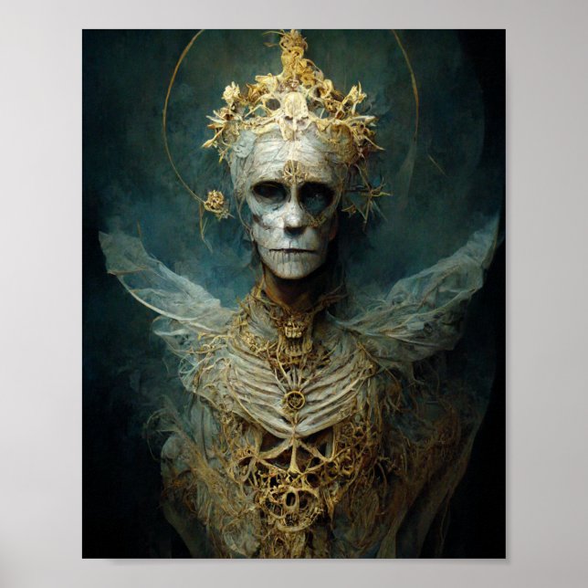 Untotes Archangel Dark Gothic Fantasy Art Poster (Vorne)