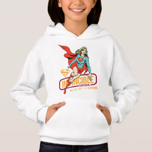 Unübertreffliche Supergirl Retro Grafik Hoodie