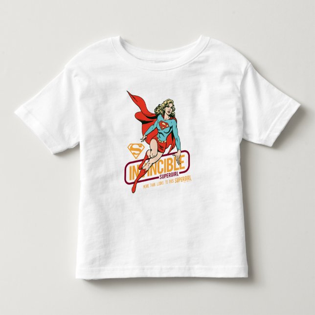Unübertreffliche Supergirl Retro Grafik Kleinkind T-shirt (Vorderseite)