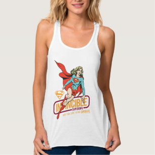 Unübertreffliche Supergirl Retro Grafik Tank Top
