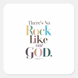 Unübertroffener göttlicher Felsen: Spirituelle Stä Quadratischer Aufkleber