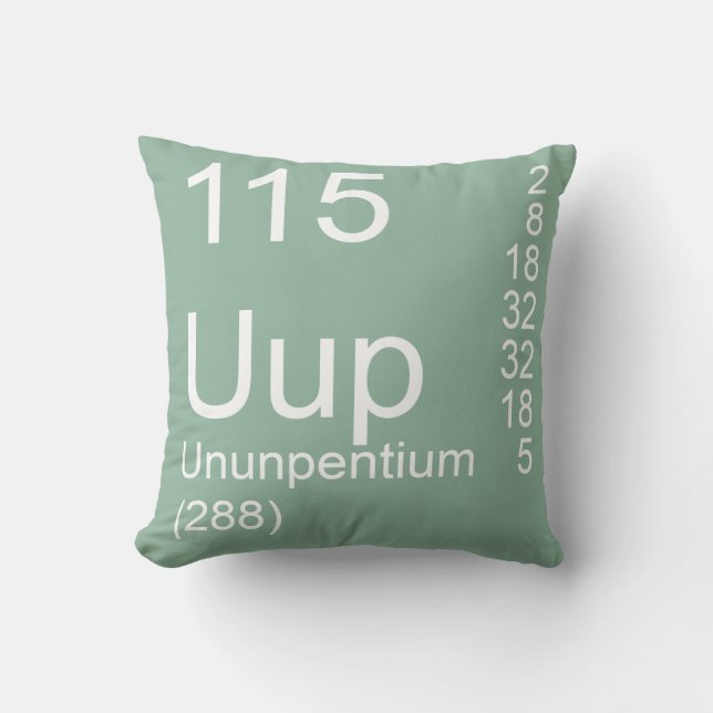 Ununpentium Kissen (Vorderseite)