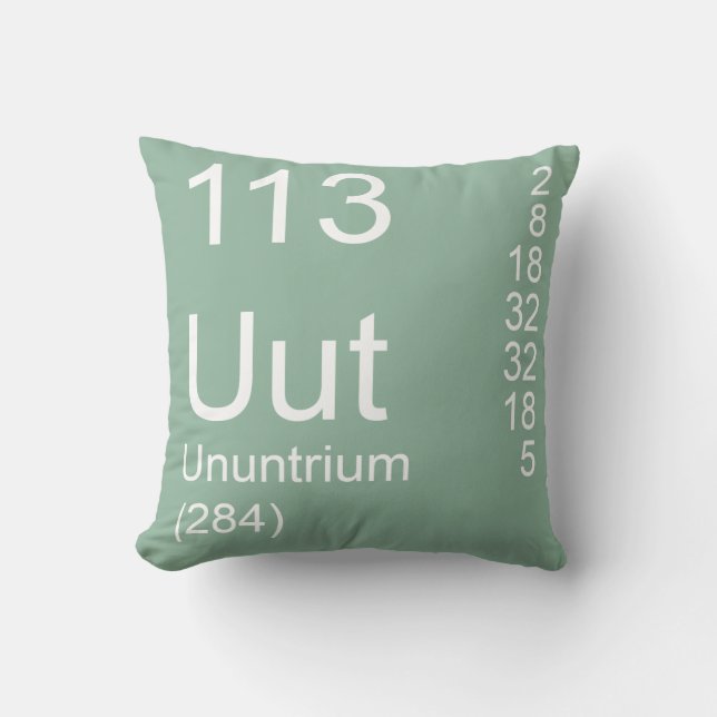 Ununtrium Kissen (Vorderseite)