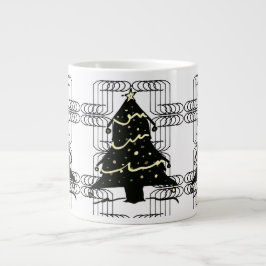 Unusual Cool Novel Chic Modern Christmas Tree Jumbo-Tasse