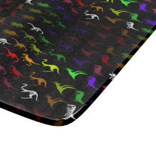 Unusual cool Rainbow Colorful Cute Dinosaur Schneidebrett