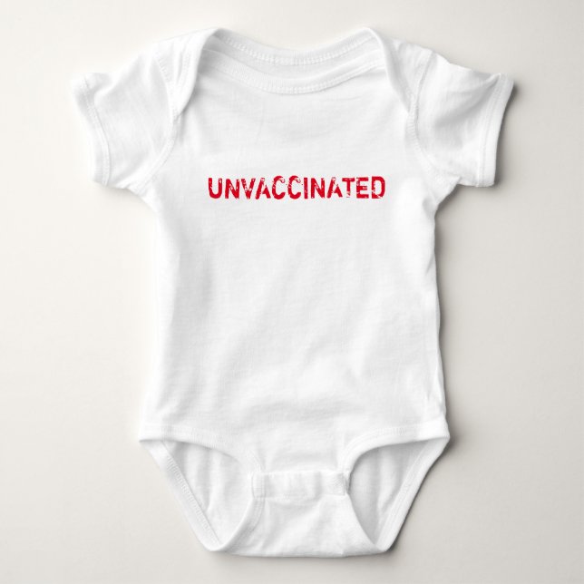 "UNVACCINATED" Baby Baby Strampler (Vorderseite)