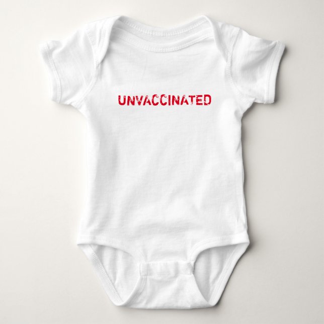 "UNVACCINATED" Baby Strampler (Vorderseite)