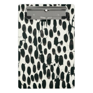 Unveränderliches schwarzes Aquarell I   Mini Klemmbrett